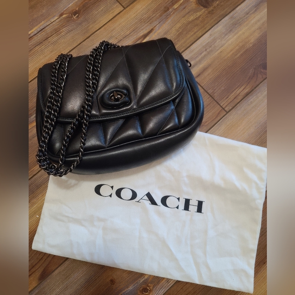 Coach MADISON Bag Black Quilted Women's Bag